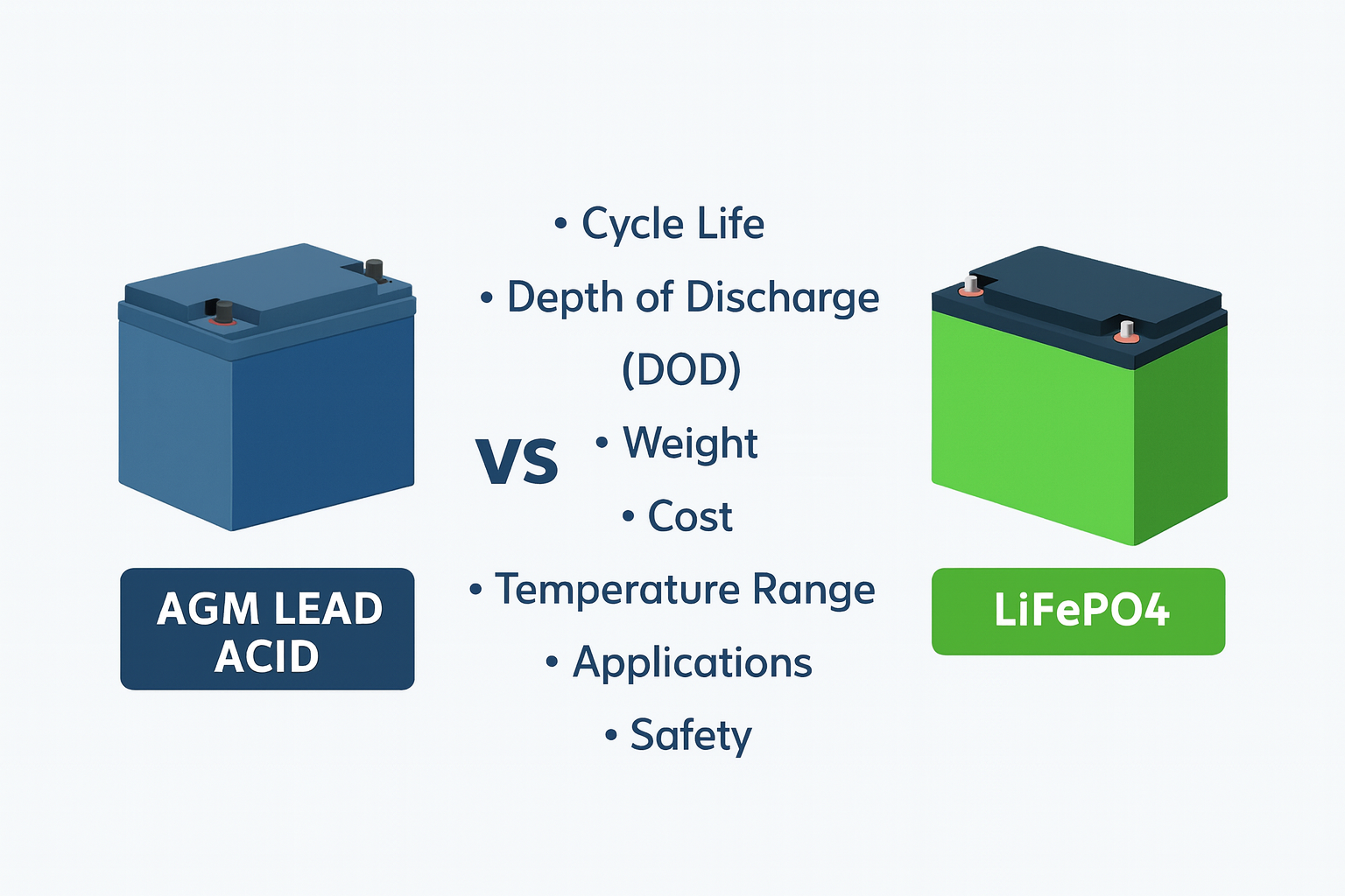 Lead-Acid vs. LiFePO4 Batteries: Choosing the Right Battery for Solar Energy Storage in 2025